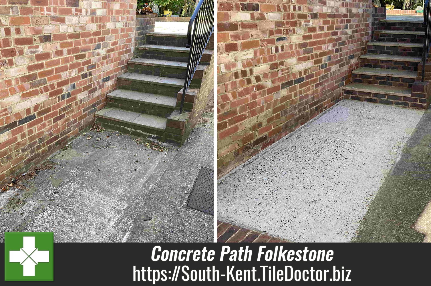 Betonpflaster – Vorher/Nachher